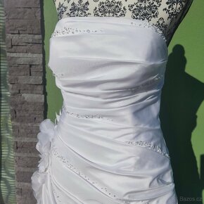 Překrásné svatební šaty vel. 38/42 - 10