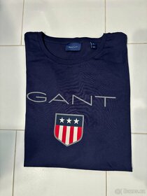 Nové pánské tričko GANT | XL | tmavě modré | Regular Fit - 10