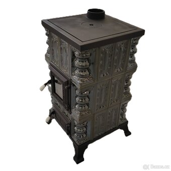 Kachlová kamna Oto s varnou deskou zelená - 10