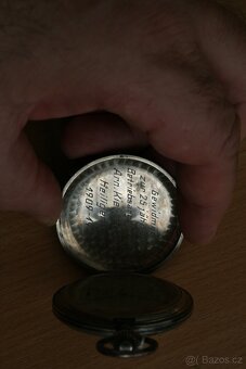 Starožitné celostříbrné tříplášťové kapesní hodinky tula - 10