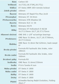 Superior XP 950, carbon, vel.S, váha 10kg - 10