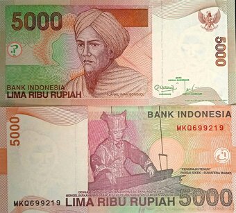 Bankovky 1000 - 100 000 rupií Indonésie 2013 - 2022 UNC - 10