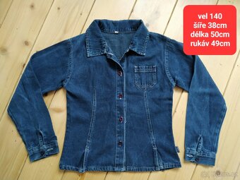 vel 140-146 - mikiny,bunda, šaty, trička.... - 10