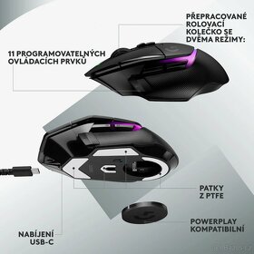 Herní myš Logitech G502 X Plus (černá) - 10