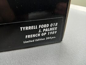 F1 TYRRELL FORD 018 CAMEL - PALMER GP FRANCIE 1989 1:18 - 10