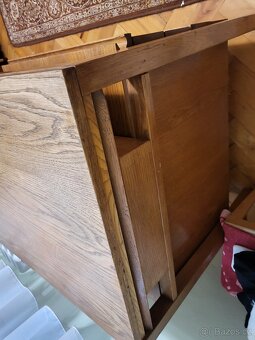 Masivní dřevěný "učitelský " stůl s prodloužením - 10