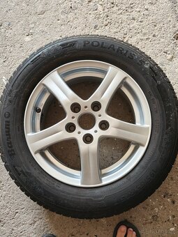 Litá kola 15"+příčníky hakr+2 nosiče na kola - 10