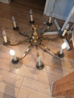 Lustr mosazný - 10