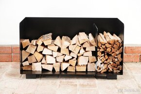 Stojan, zásobník na krbové dřevo 2-BOX Flop 80x45x45cm - 10