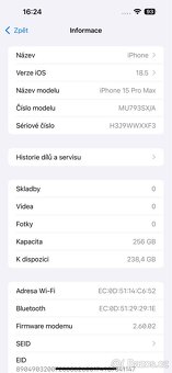 Prodávám iPhone 15 Pro Max 256 GB Přírodní titan - 10