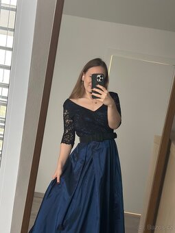 Nádherné plesové šaty velikosti 38 / M - 10