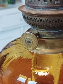 STAROŽITNÁ ART DECO PETROLEJKA GAUDARD, 20.–30. LÉTA - 10