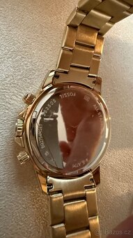 FOSSIL Bannon Chronograf Zlaté,zelený ciferník,set MEN/WOMEN - 10