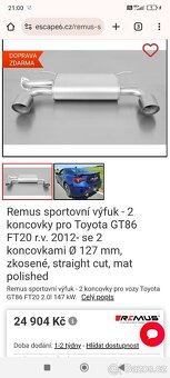 Subaru brz/toyota gt86 výfuk - 10