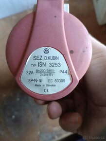 Zásuvky, zástrčky 400V. 16A, 32A. 4 a 5ti kolík - 10