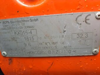 Pásový bagr Kubota KX16-04 - 10