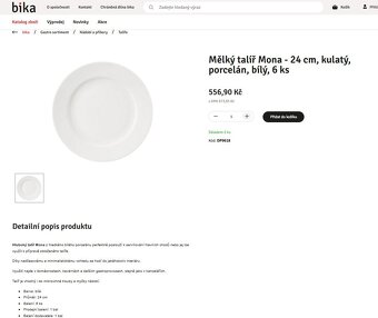 Nádobí - talíře, misky, příbory, skleničky - NOVÉ - 10