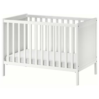 Dětská postýlka Sundvik IKEA + matrace + chránič, jako nové - 10