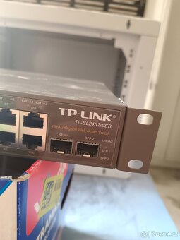 Rack skříň Triton, Patch panel, Web smart switch - 10
