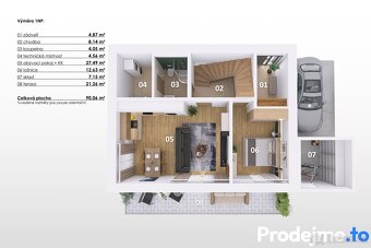 Prodej rodinného domu č. 2 - 5+kk, 125 m2 - Beřovice - 10