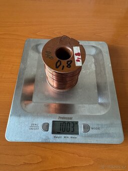 Měděný drát - různé průměry (0,12 až 1,8 mm) - 10