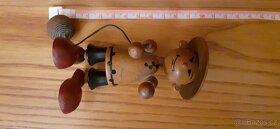 dřevěná figurka - panáček vietnámek/číňánek - 10