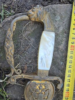 KRÁSNÁ PERLEŤOVÁ ŠAVLE/ KORD RAKOUSKO UHERSKO VZOR 1849 - 10