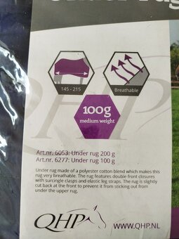 Spodní deka, stájová deka, 100g - 10