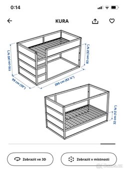 Dětská oboustranná postel Ikea + matrace - 10