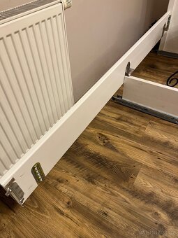 Postel 180/200 masiv bílá s šuplíky - 10