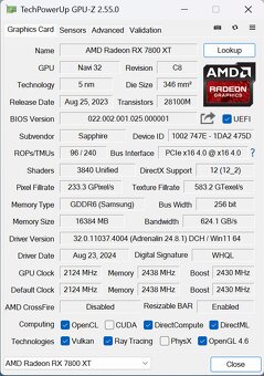 ☑️Herní PC RYZEN 5 7600,RX 7800XT 16 GB,32 GB DDR5,2 TB SSD - 10