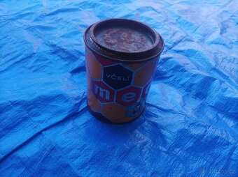 Plechová dóza od včelího medu - 10