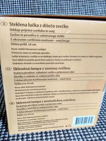 nová skleněná lampa s vonnou svíčkou, dekorativní lampička - 10