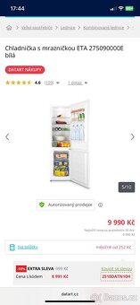 Kombinovaná lednice s mrazákem ETA / no frost - 10