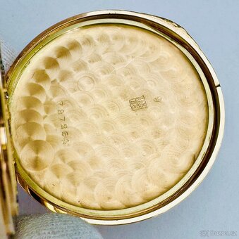 14K CELO ZLATÉ PÁNSKÉ KAPESNÍ HODINKY IWC SCHAFFHAUSEN S ETU - 10