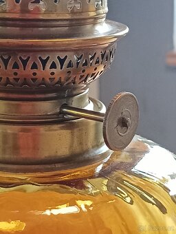 STAROŽITNÁ ART DECO PETROLEJOVÁ LAMPA GAUDARD, 20.–30. LÉTA - 10