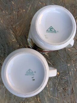 Retro porcelánové hrnky Chodziez, Polsko. - 10
