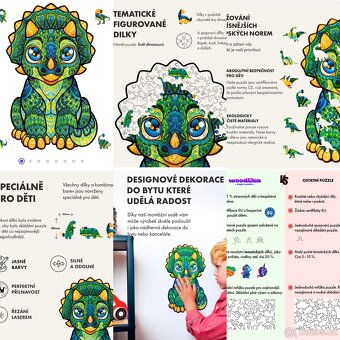 Luxusní, dřevěné puzzle WOODLIKA - 10