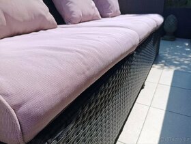 Rohová ratanová sedací souprava - 10