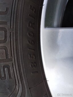 Originál ALU kola Škoda Fabia / Rapid R15 + letní pneu - 10