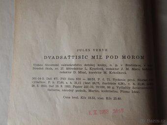 Jules Verne, 4 staršie vydania, od r. 1952 - 10