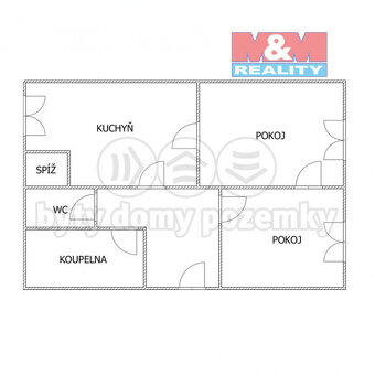 Pronájem bytu 2+1, 58 m², Ostrava, ul. Horní - 10