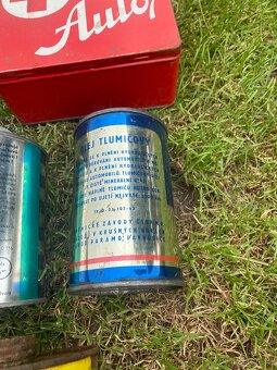 plechovka od oleje stará plechovka olej benzina retro moto - 10