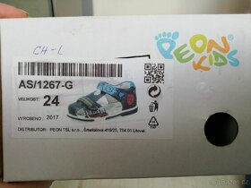 Kožené sandálky Peon Kids vel 24 - 10