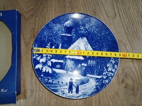 Porcelánové dekorativní talíře ZIMA - 10