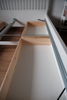 Postel IKEA IDANÄS 180x200 cm + rošt LINDBÅDEN – bílá - 10