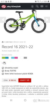 Dětské kolo Author Record 16" - 10