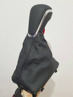 Kožená radici páka AUDI A6 A7 perforovaná / hladká koža - 10