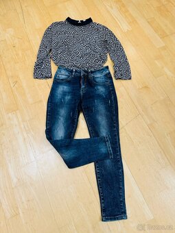 Boyfriend dámské džíny XS Miss bonbon - 10