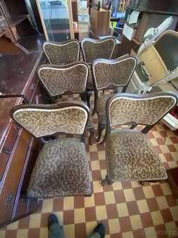 Starožitný stůl + židle - 10